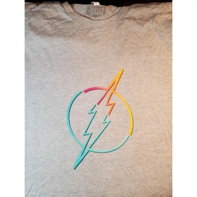 Justice League Flash Neon Logo T Shirt 3XL Brand New NWT
