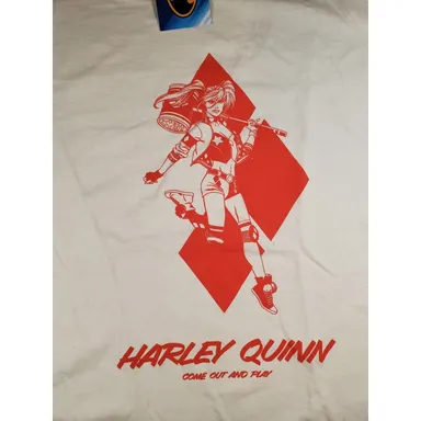 DC Comics HARLEY QUINN T-shirt Men's 3XL XXXL New With Tag White