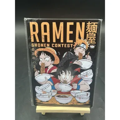Japanese Ramen Noodle Shonen Contest Anime metal tin 12x8 in