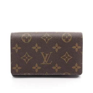 Louis VuittonPorte-MonnaeiViet Tresor Monogram Bi-Fold Wallet PVC Leather Brown