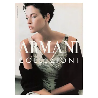Armani Collezioni Vintage Magazine Print Ad Womens Fashion 2002