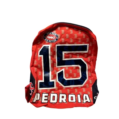 Pedroia #15 Red Sox Kid Nation Hood Backpack 2013 World Series Champions Bag