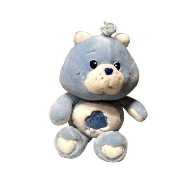 Rare Vintage 2002 Care Bears Grumpy Bear 12" Blue Rain Cloud Stuffed Animal