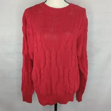 Vintage Bijon Sports Women’s 100% Red Knit Sweater