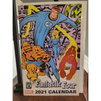 Fantastic Four 2021 Calendar Marvel Comics Special Mint Condition