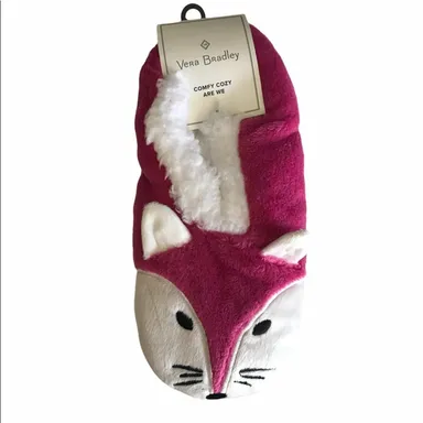 Vera Bradley Foxwood Fox Cozy Slippers Small 5/6