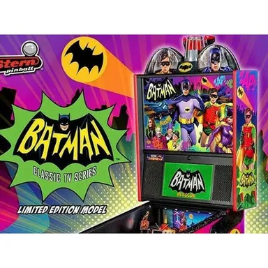 Batman 66 Limited Pinball FLYER Original NOS Super Hero Art Print Adam West 2017
