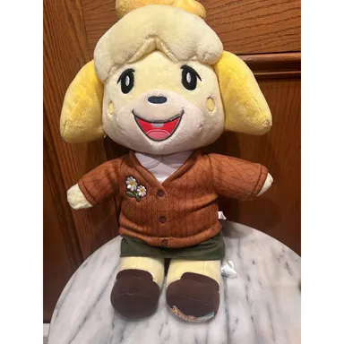 Build A Bear Animal Crossing New Horizons Isabelle Winter Outfit WORKS Plush 18