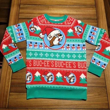 Buc-ee's LS Knit Christmas Sweater Unisex - Size Medium