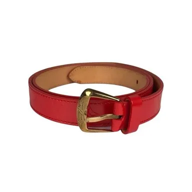 Louis Vuitton Red Vernis Monogram Belt
