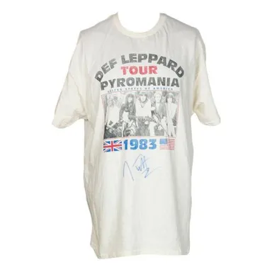 Joe Elliott Signed Def Leppard 1983 "Pyromania Tour" T-Shirt (JSA)