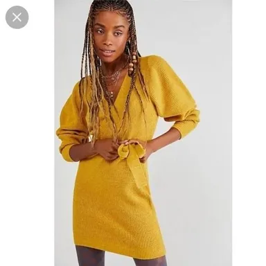 - Free people Sienna Wrap sweater Dress size L