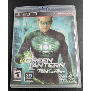 Green Lantern Rise of the Manhunters - PS3 - Tested/Working