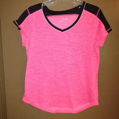 LARGE Women's Pink Shirt Casual Bright Colored Ladies Top LG Made for Life