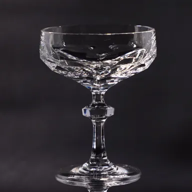 Nachtmann for Gorham Alexandra Crystal Champagne Coupe Low Sherbet 5" 1667441