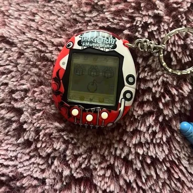 Tamagotchi Connection V6 Music Star - Red Rock Star - WORKING (Battery Included)