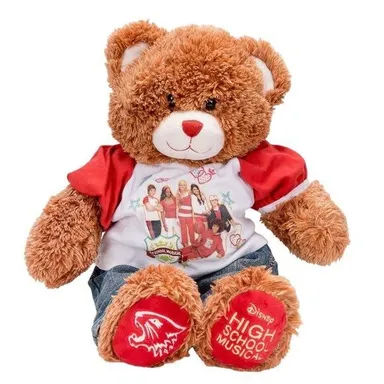 High School Musical Build A Bear Teddy Plush 16" Brown Shirt Jeans Disney BABW