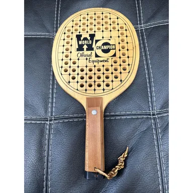 World Champion Official Equipment Paddle Ball Racquet Used