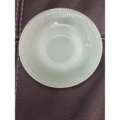 Fire King Jadeite Jade Green Oven Ware Restaurant Ribbed Glass 6” Plate
