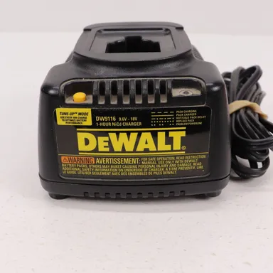 Dewalt 1 Hour Nicd Battery Charger OEM Genuine Tune Up Mode DW9116 9.6V-18V