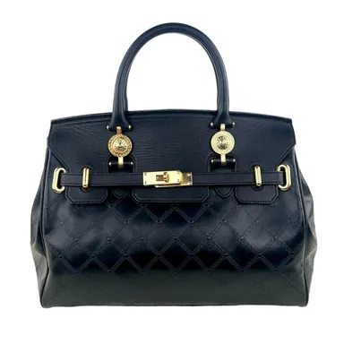 119. Versace Vintage Sunburst Leather Birkin Bag