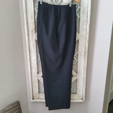 Kasper Women's Work Wear Dress Pants with Elastic Waist & Pockets in Black
