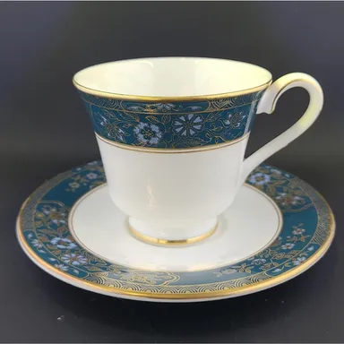 Royal Doulton Carlyle Footed Cup & Saucer Set