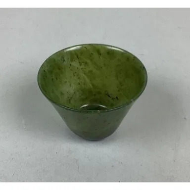 Antique Jade Bowl - Tea Cup - Chinese Qing Dynasty - 1.5”H