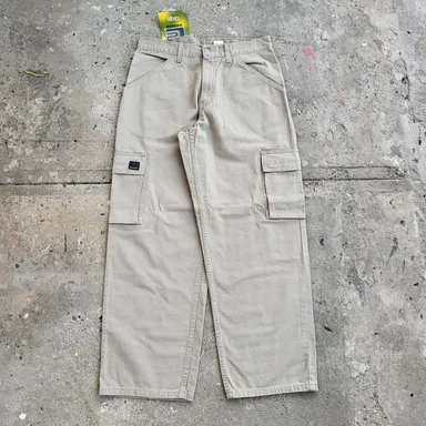 Vintage Levi's L2 Cargo Pants Size 31x30 Beige Pockets Outdoor Canvas Skater