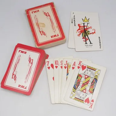 TWA Trans World Airlines Airways Advertising Playing Cards