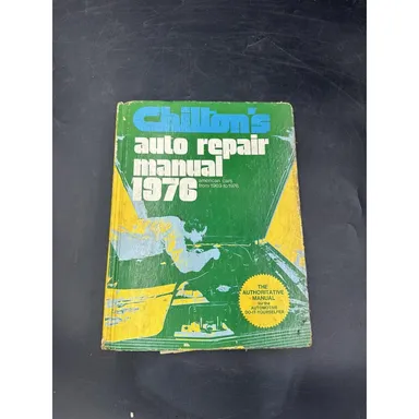 Chilton's 1976 Auto Repair Manual American Cars 1969 to 1976 Hardcover Book Vtg