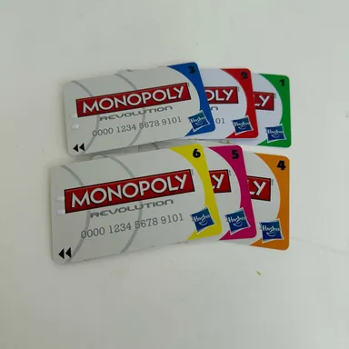 Monopoly Revolution Replacement  5 Credit Debit Cards