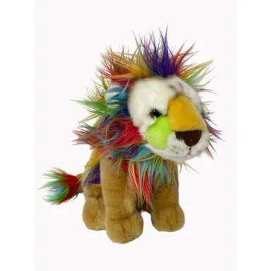 San Diego Zoo 10" Adventure Planet Lion Rainbow Mane Plush Stuffed Animal Toy