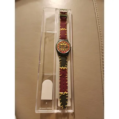 NEW Swatch Watch SINA NAFASI GG170 with Case and Papers 1996 Gents 
