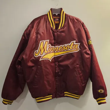 Minnesota Gophers Rare Vintage Colosseum NCAA Satin Jacket Mens L