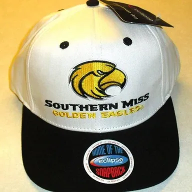 Southern Miss Golden Eagles Mens Snapback hat cap White Black New Ncaa