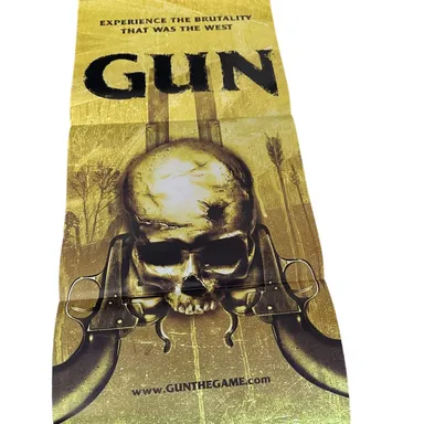 Gun The Game Western Shooter PS2 Xbox 360 GameCube PC 2005 Vintage Poster Ad Art