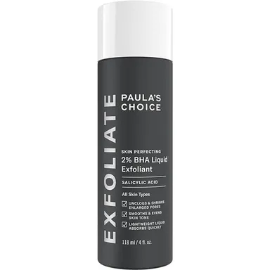 New Paula's Choice Skin Perfecting 2% BHA Liquid Exfoliant Toner 4 oz Full size