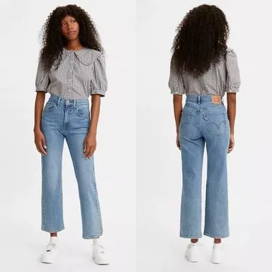 NWT Levi's High Waisted Cropped Flare Jeans in Nip At The Bud sz 30