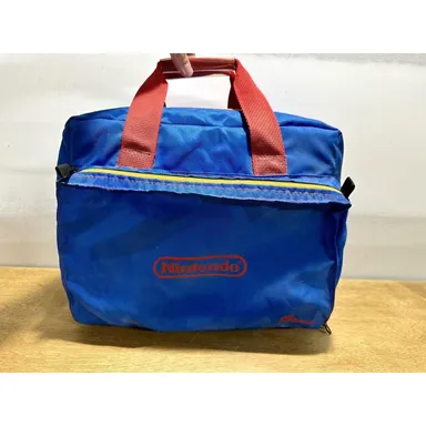 Nintendo NES Z-Bag Blue Travel Bag Console Carrying Case 1988 Vintage Good Shape