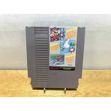 Super Mario Bros. / Duck Hunt / World Class Track Meet (Nintendo NES) TESTED