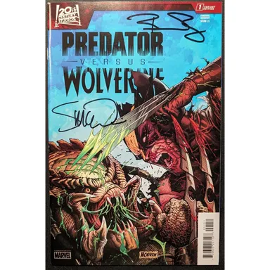 Predator Vs Wolverine #1 Double Signed Percy and McNiven
