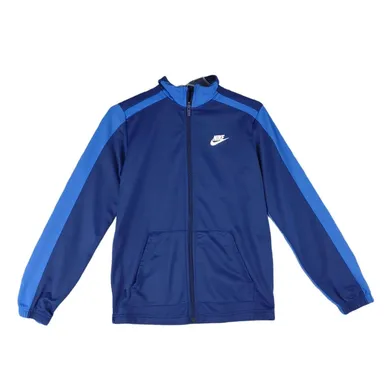 NIKE Youth Boys Sz XL Full Zip Blue Track Sports Coat Jacket, Blue, Pockets