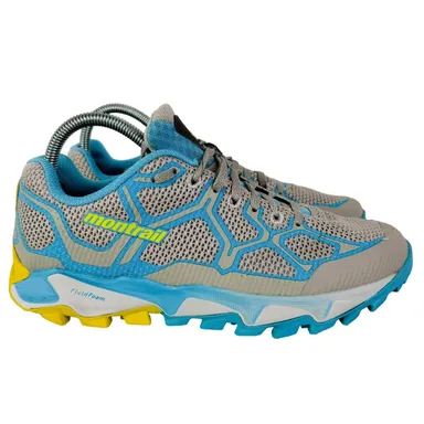 Montrail Women's Trans Alps F.K.T. Grey Blue Hiking Shoes GL2226-019 Size 8.5