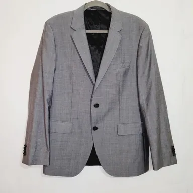 Boss Hugo Boss grey two button wool sports coat blazer
