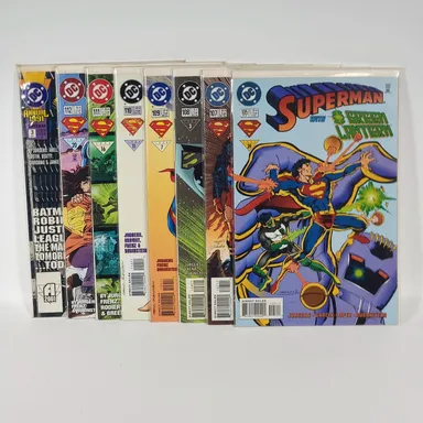 8 Book Lot Superman Vol2 Jurgens Ordway Frenz 105 107-112 | VG+ B&B DC Comics