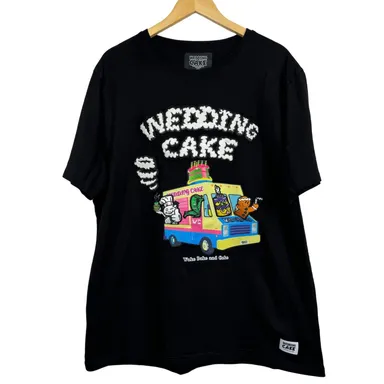 Wedding Cake Central Mill Doughboy Truck Like Wake Bake & Bake Black Tee Size XL