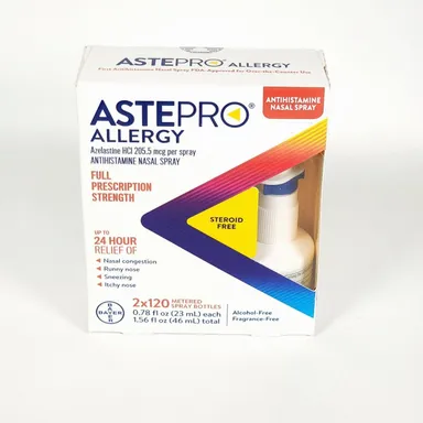 Astepro Allergy Antihistamine Nasal Spray 2x 120 Metered Sprays EXP 09/2025 NEW