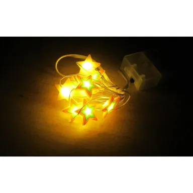 Greenbrier LED String Lights Stars 4 ft 10 Count Battery DIY Crafts Wreath Party