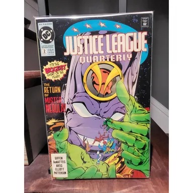 Justice League Quarterly #2 1991 FN/VF Origin of Mr. Nebula Bart Sears Cover DC